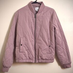 Nine West Pink Bomber Jacket Size L